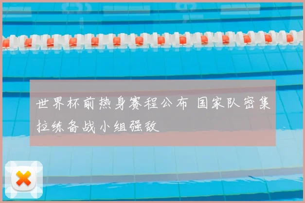 世界杯前热身赛程公布 国家队密集拉练备战小组强敌
